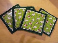 Christmas Duct tape coasters